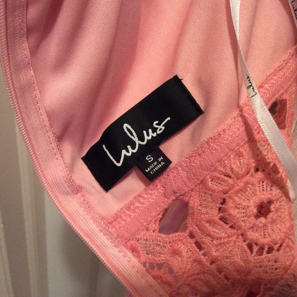 Lulu's Pink Lace Trim Dress - Picture 13 of 13